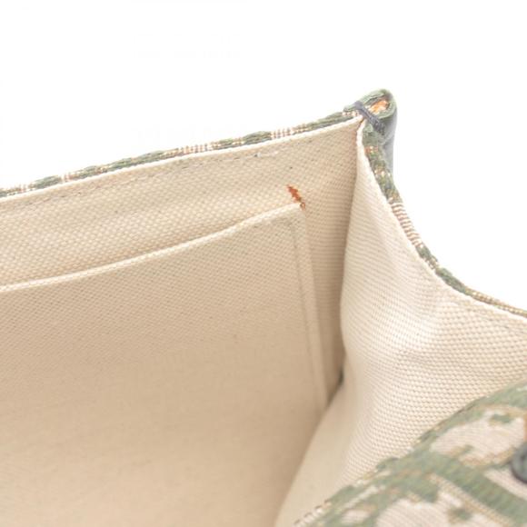 Dior Addict Oblique Shoulder Bag Canvas Leather Beige Khaki - Picture 6 of 10